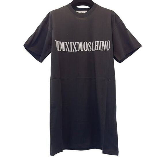 Moschino MMXIX Black Logo Long T shirt - Picture 1 of 4